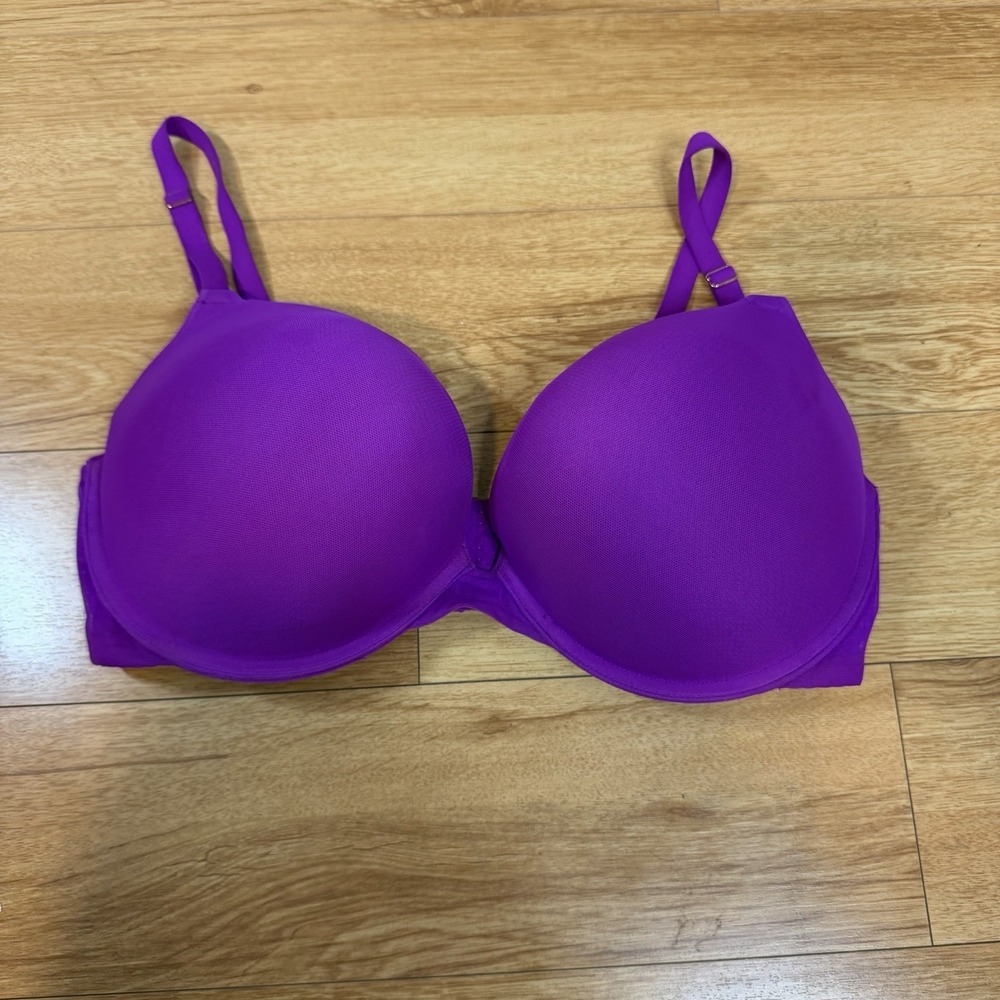 Add 2 Cup Extreme Ultimate Padding Strapless Sexy Fushia PinK Push Up Bra 40C